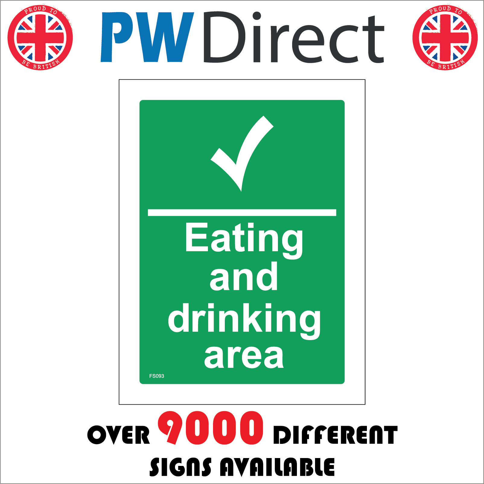 FS093 EATING AND DRINKING AREA SIGN FOOD HALL RESTAURANT CAFE KITCHEN